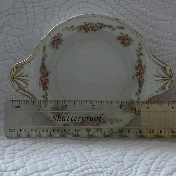 Antique GDA Limoges France Floral & Gold Condiment/Trinket Dish set of 3 - Picture 7 of 9